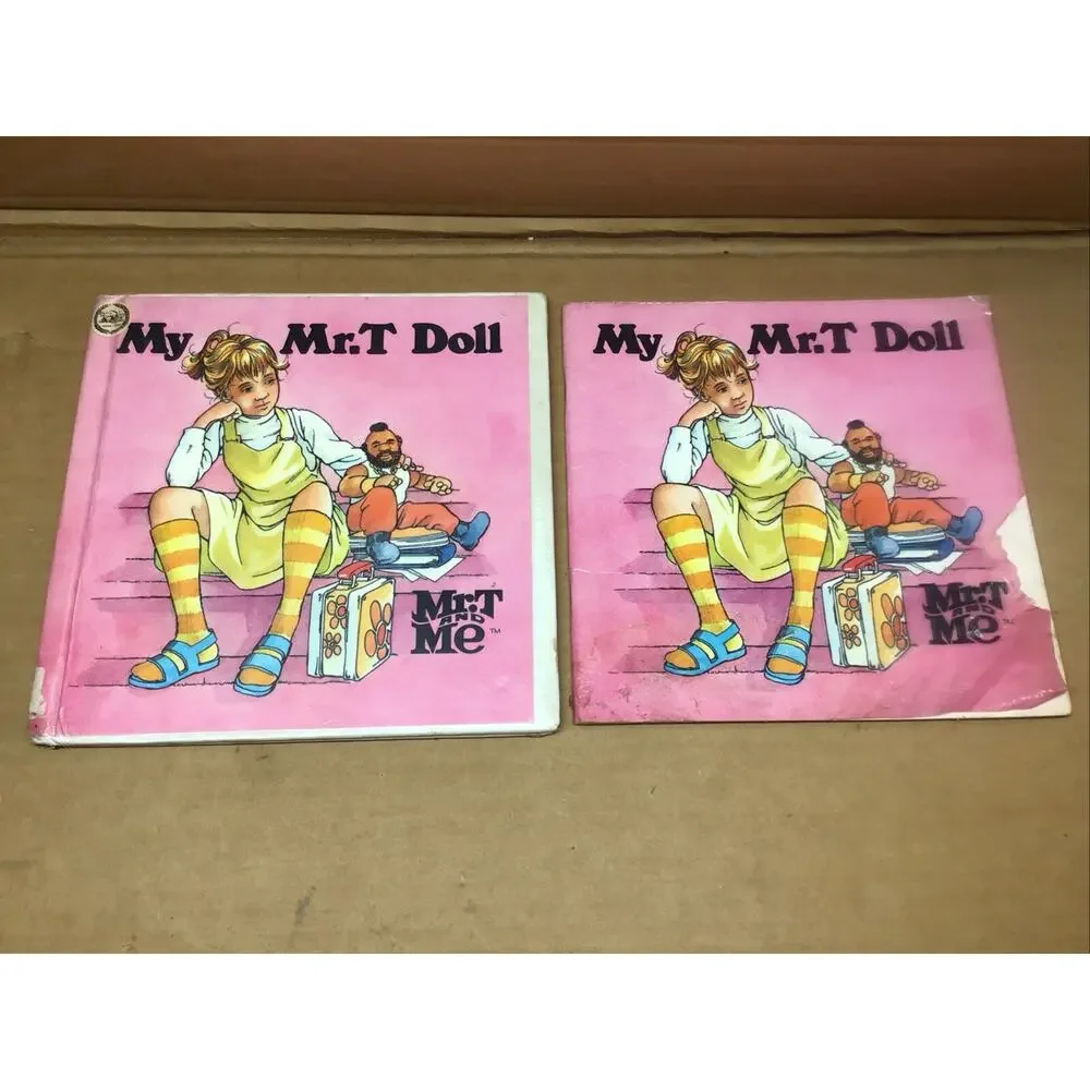 Vintage Mr T Book Lot 1984 1985 Mr T and Me Starland Hardcover Softcover Set HC